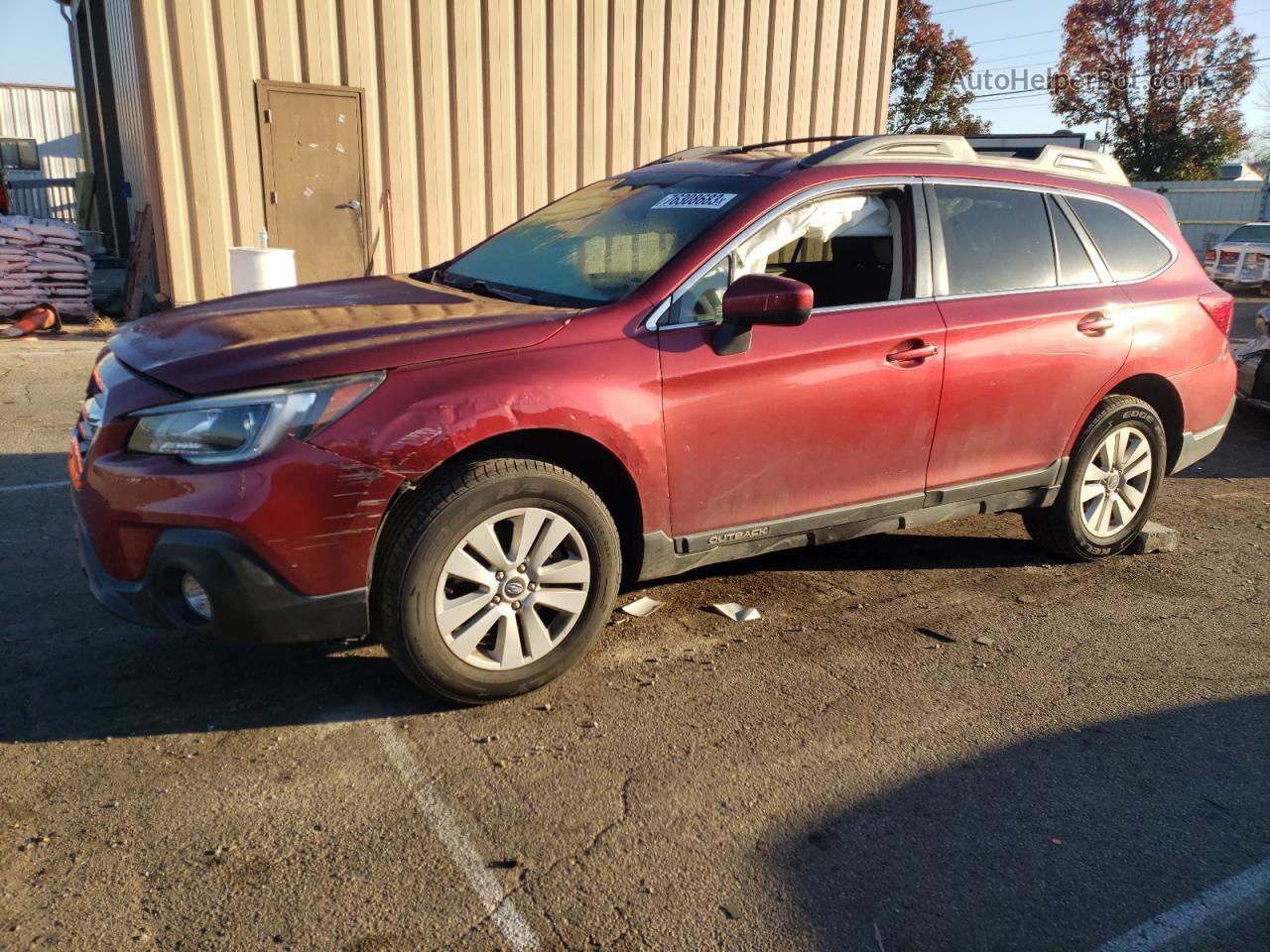 2019 Subaru Outback 2.5i Premium Red vin: 4S4BSAFC0K3220813