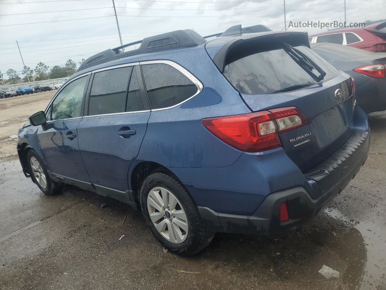 2019 Subaru Outback 2.5i Premium Blue vin: 4S4BSAFC0K3362871