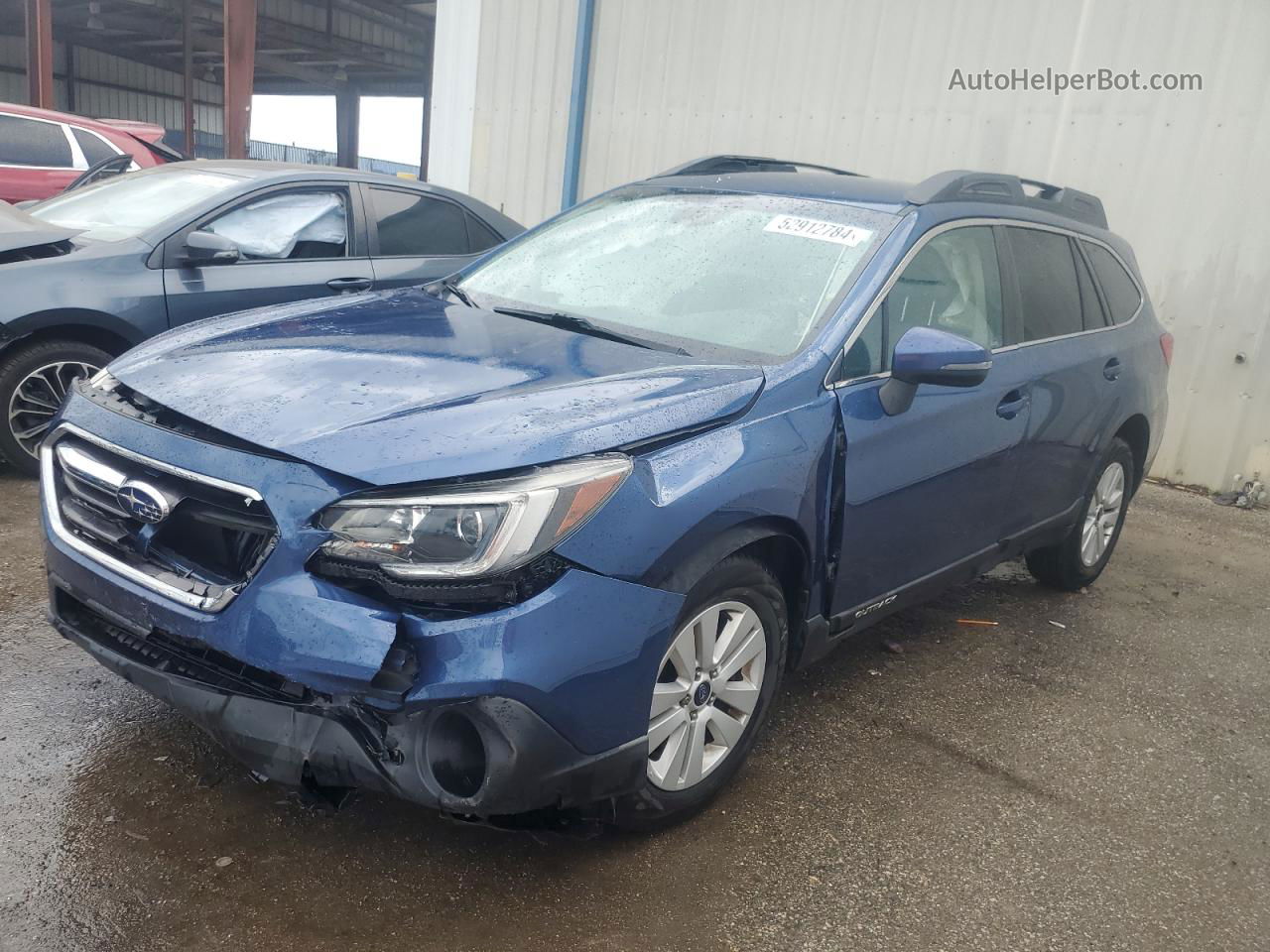 2019 Subaru Outback 2.5i Premium Blue vin: 4S4BSAFC0K3362871