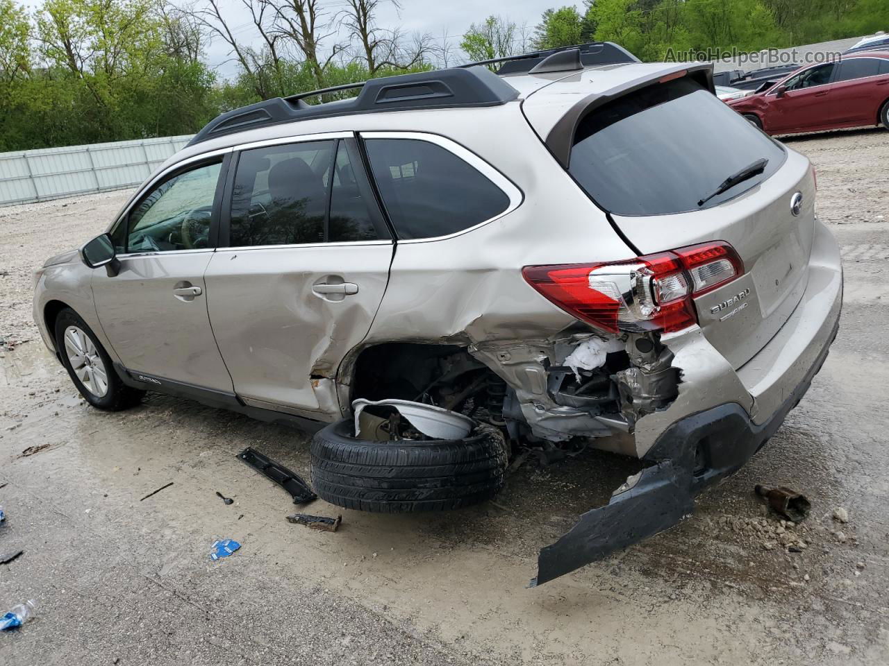 2019 Subaru Outback 2.5i Premium Tan vin: 4S4BSAFC0K3364765