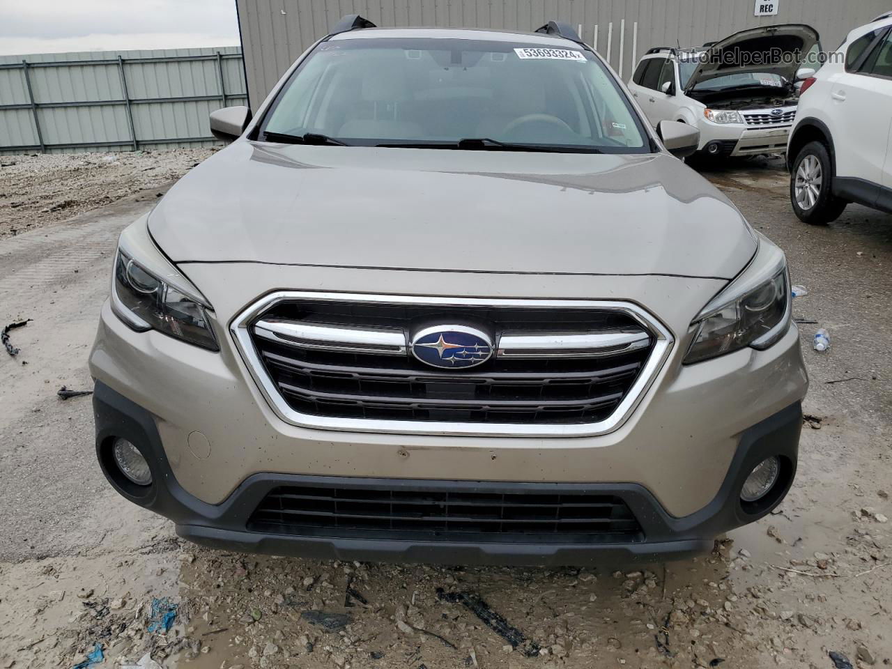 2019 Subaru Outback 2.5i Premium Желто-коричневый vin: 4S4BSAFC0K3364765