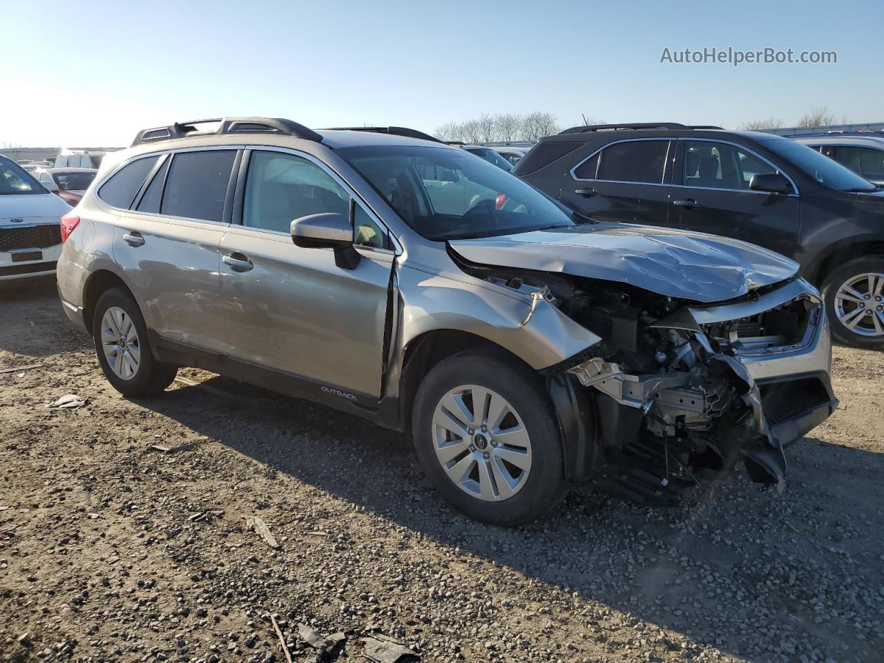 2019 Subaru Outback 2.5i Premium Gray vin: 4S4BSAFC1K3341513