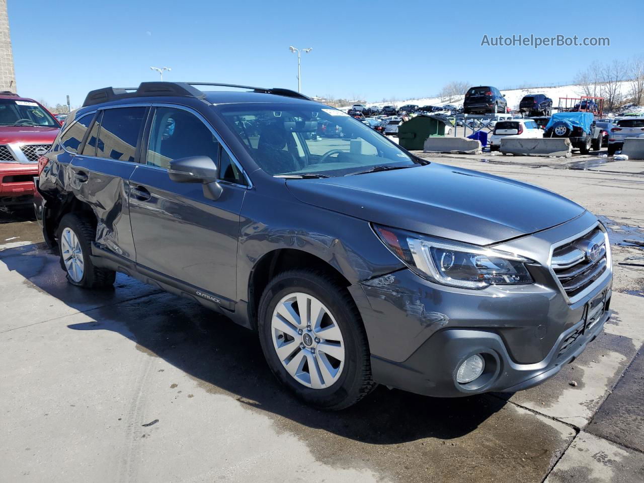 2019 Subaru Outback 2.5i Premium Charcoal vin: 4S4BSAFC2K3231425