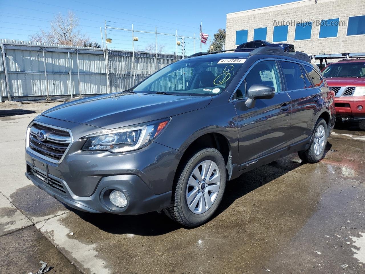 2019 Subaru Outback 2.5i Premium Charcoal vin: 4S4BSAFC2K3231425