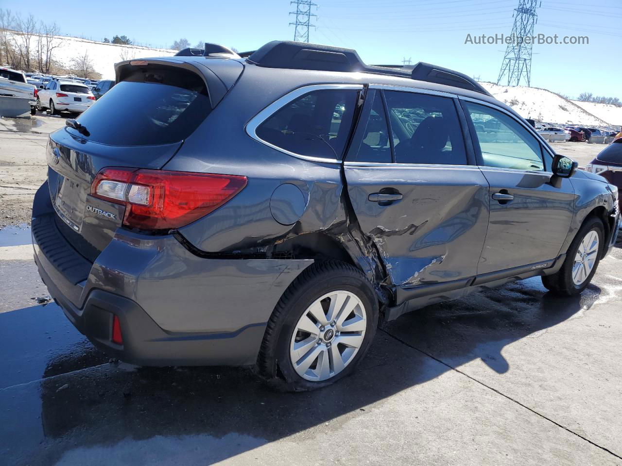 2019 Subaru Outback 2.5i Premium Charcoal vin: 4S4BSAFC2K3231425