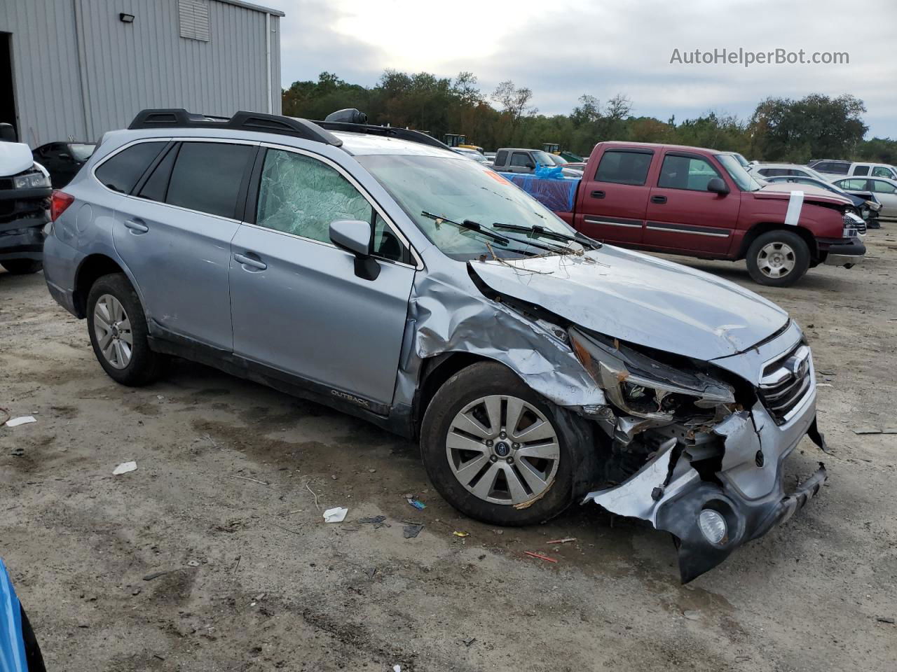 2019 Subaru Outback 2.5i Premium Синий vin: 4S4BSAFC2K3321433