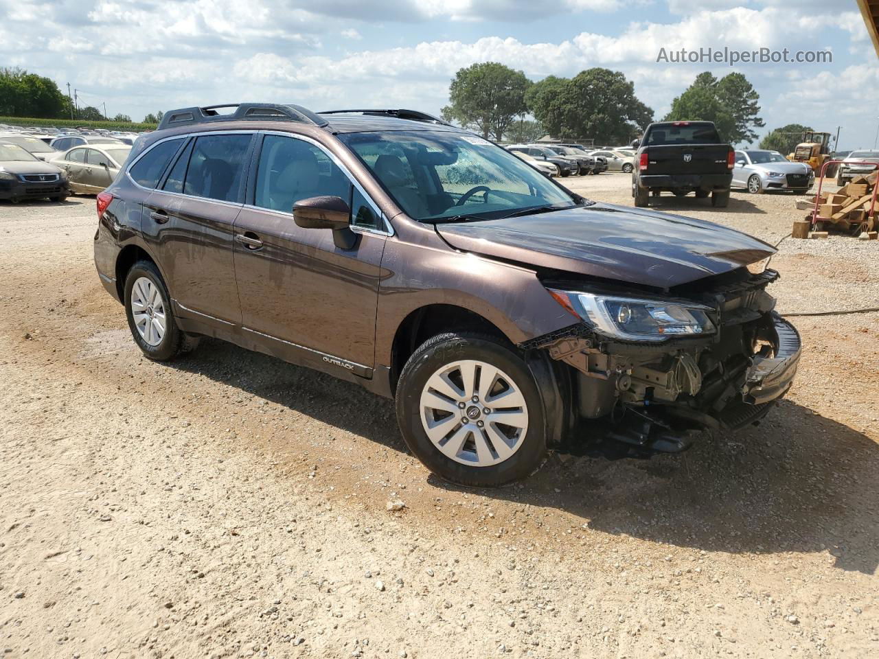 2019 Subaru Outback 2.5i Premium Brown vin: 4S4BSAFC2K3349068