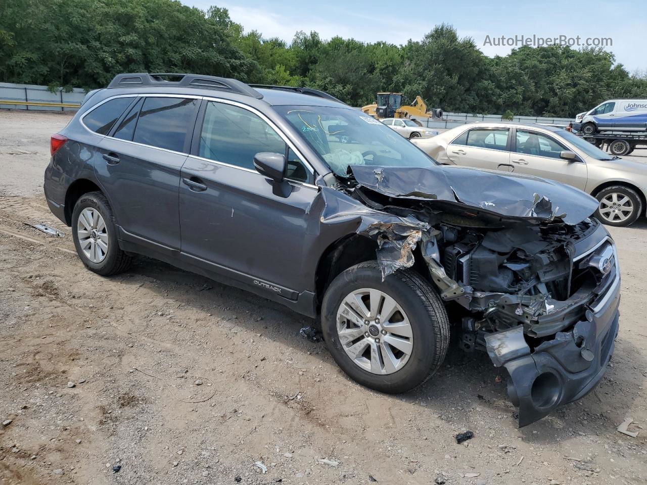 2019 Subaru Outback 2.5i Premium Charcoal vin: 4S4BSAFC2K3360765