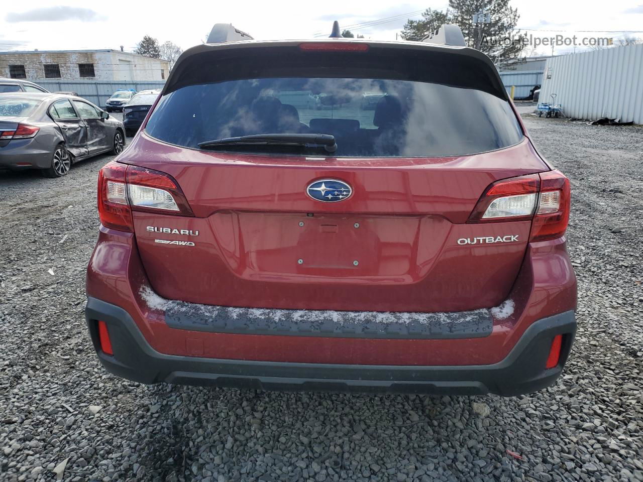 2019 Subaru Outback 2.5i Premium Burgundy vin: 4S4BSAFC4K3330165