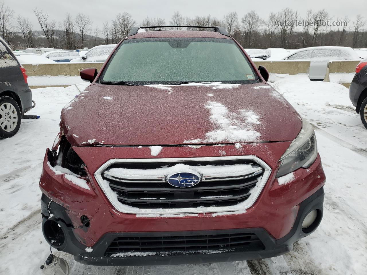 2019 Subaru Outback 2.5i Premium Red vin: 4S4BSAFC5K3262829