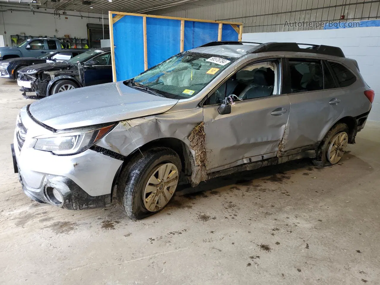 2019 Subaru Outback 2.5i Premium Blue vin: 4S4BSAFC5K3265102