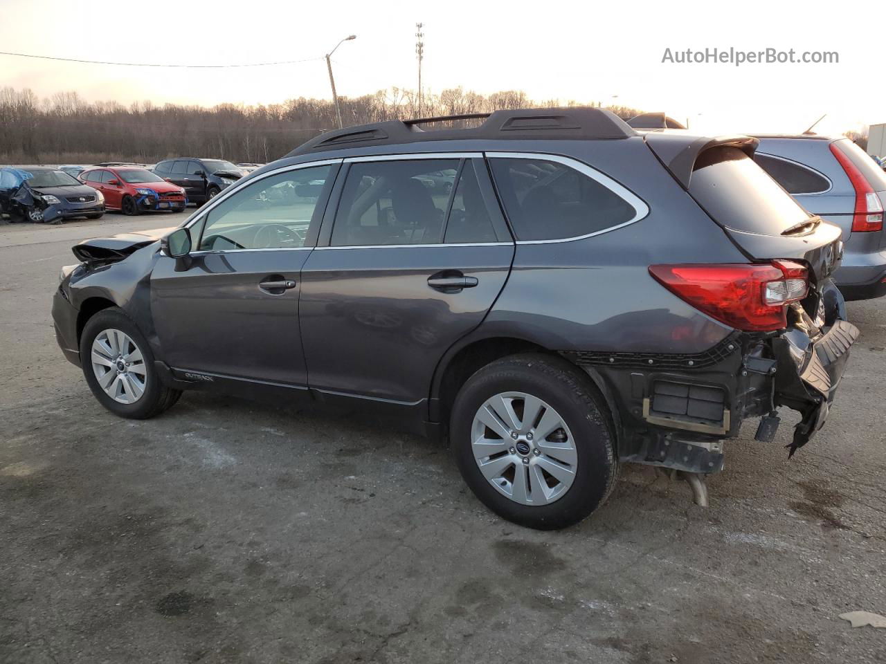 2019 Subaru Outback 2.5i Premium Gray vin: 4S4BSAFC5K3323922