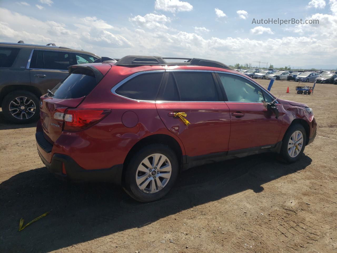 2019 Subaru Outback 2.5i Premium Бордовый vin: 4S4BSAFC6K3244016