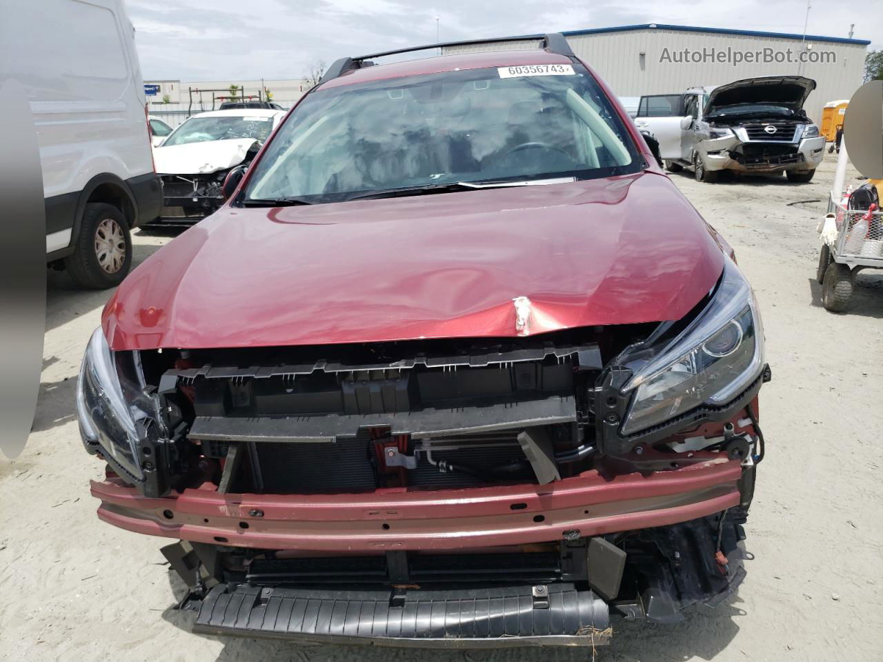 2019 Subaru Outback 2.5i Premium Burgundy vin: 4S4BSAFC6K3325369