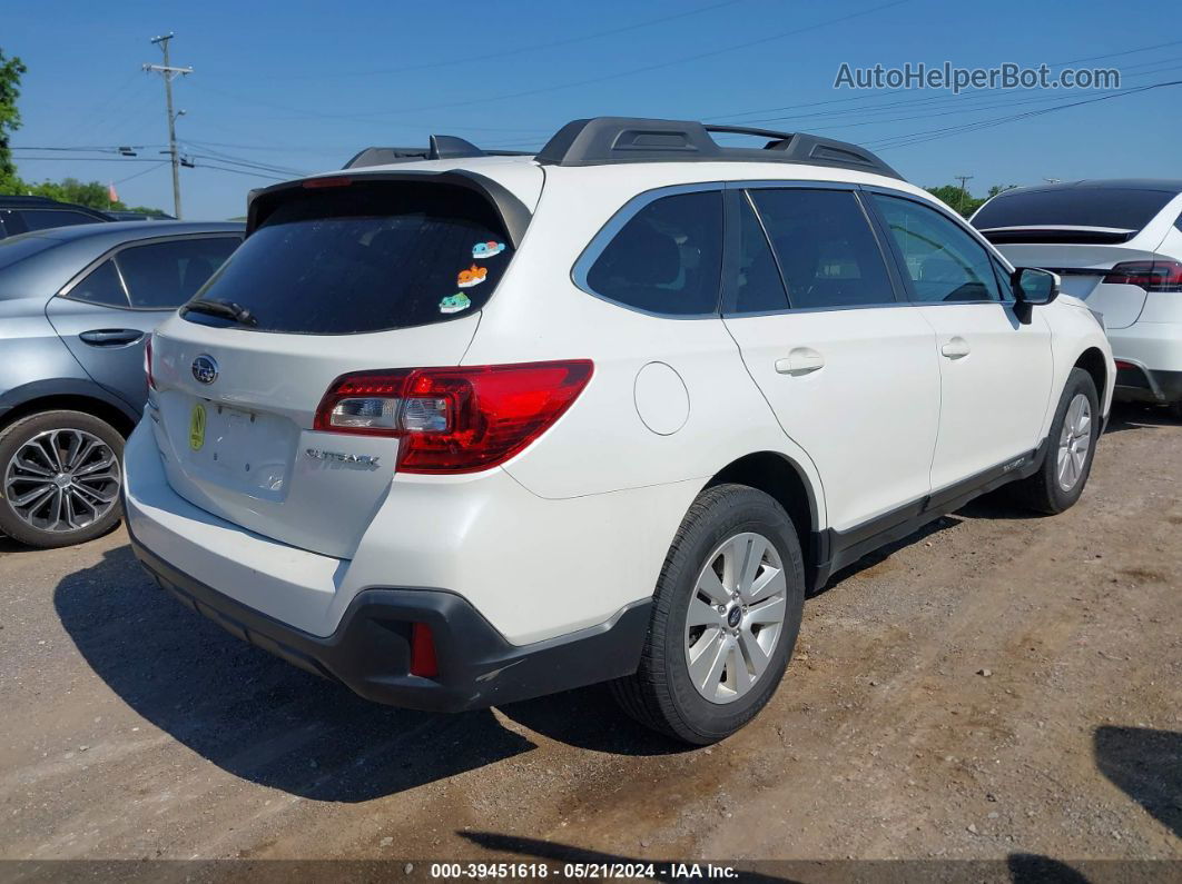 2019 Subaru Outback 2.5i Premium White vin: 4S4BSAFC6K3364561