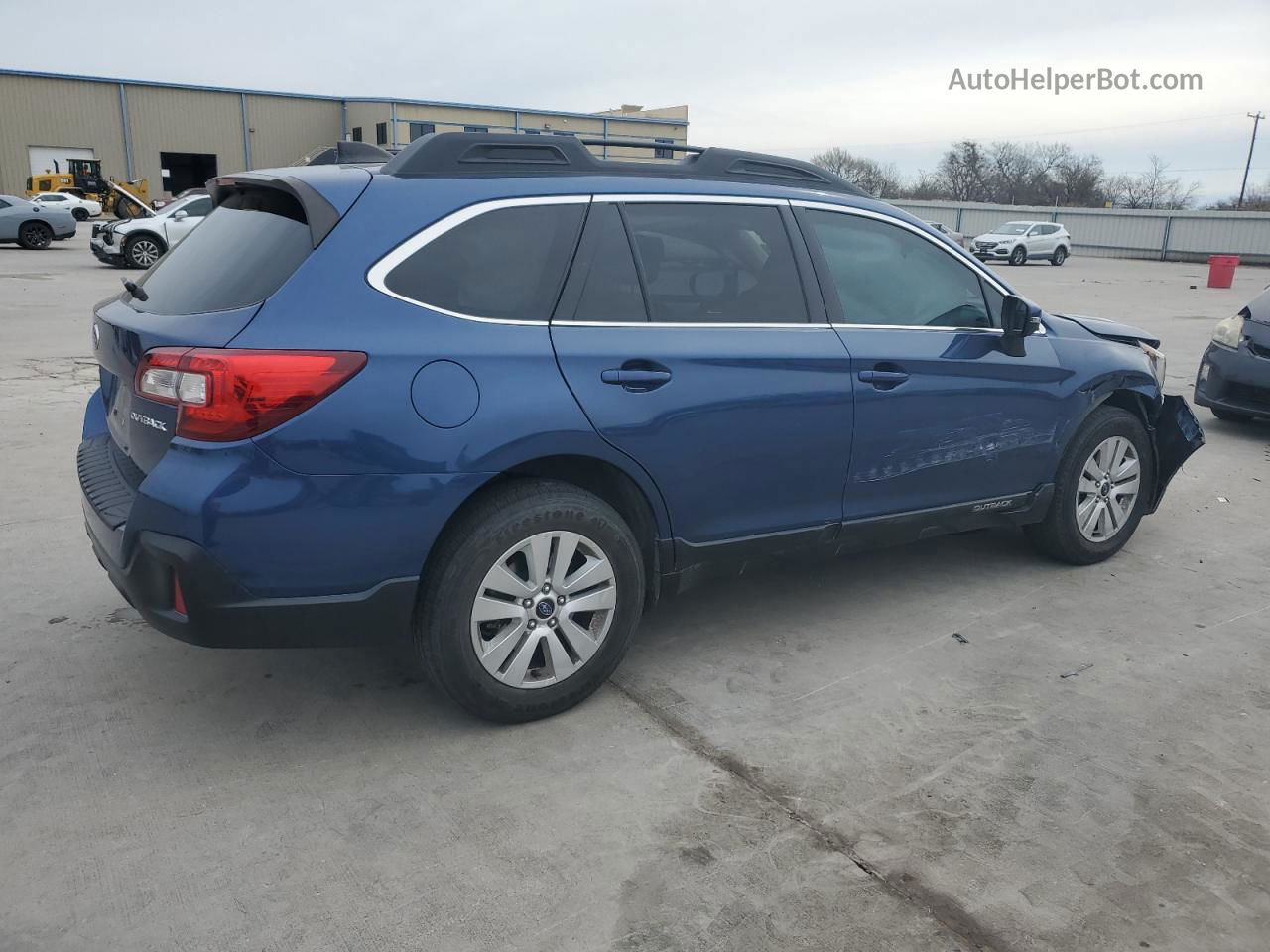 2019 Subaru Outback 2.5i Premium Blue vin: 4S4BSAFC6K3385944