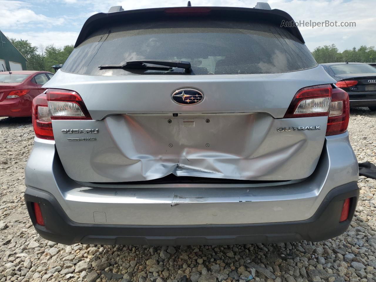 2019 Subaru Outback 2.5i Premium Silver vin: 4S4BSAFC7K3376038