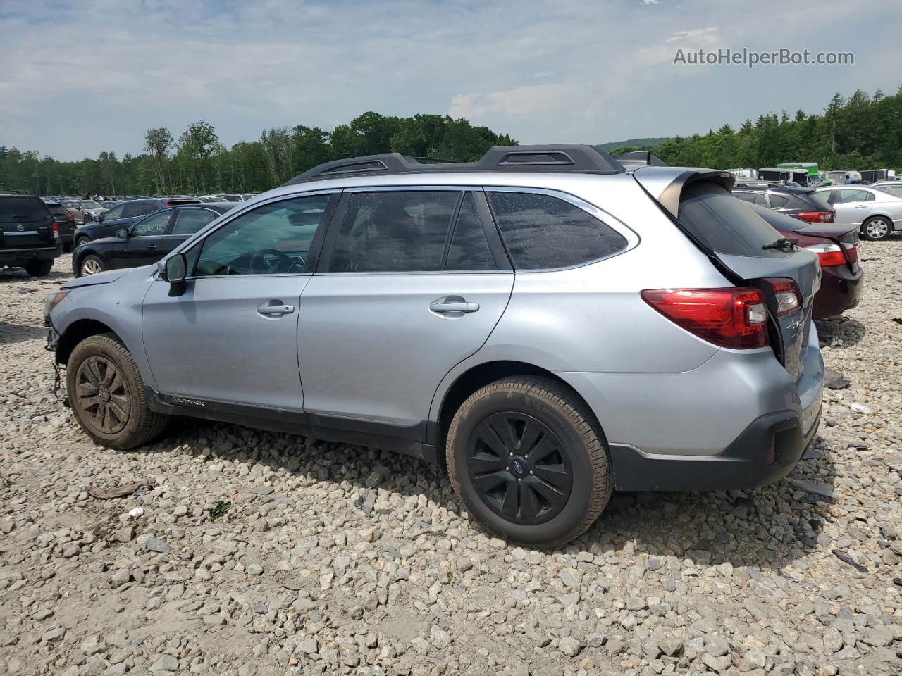 2019 Subaru Outback 2.5i Premium Silver vin: 4S4BSAFC7K3376038