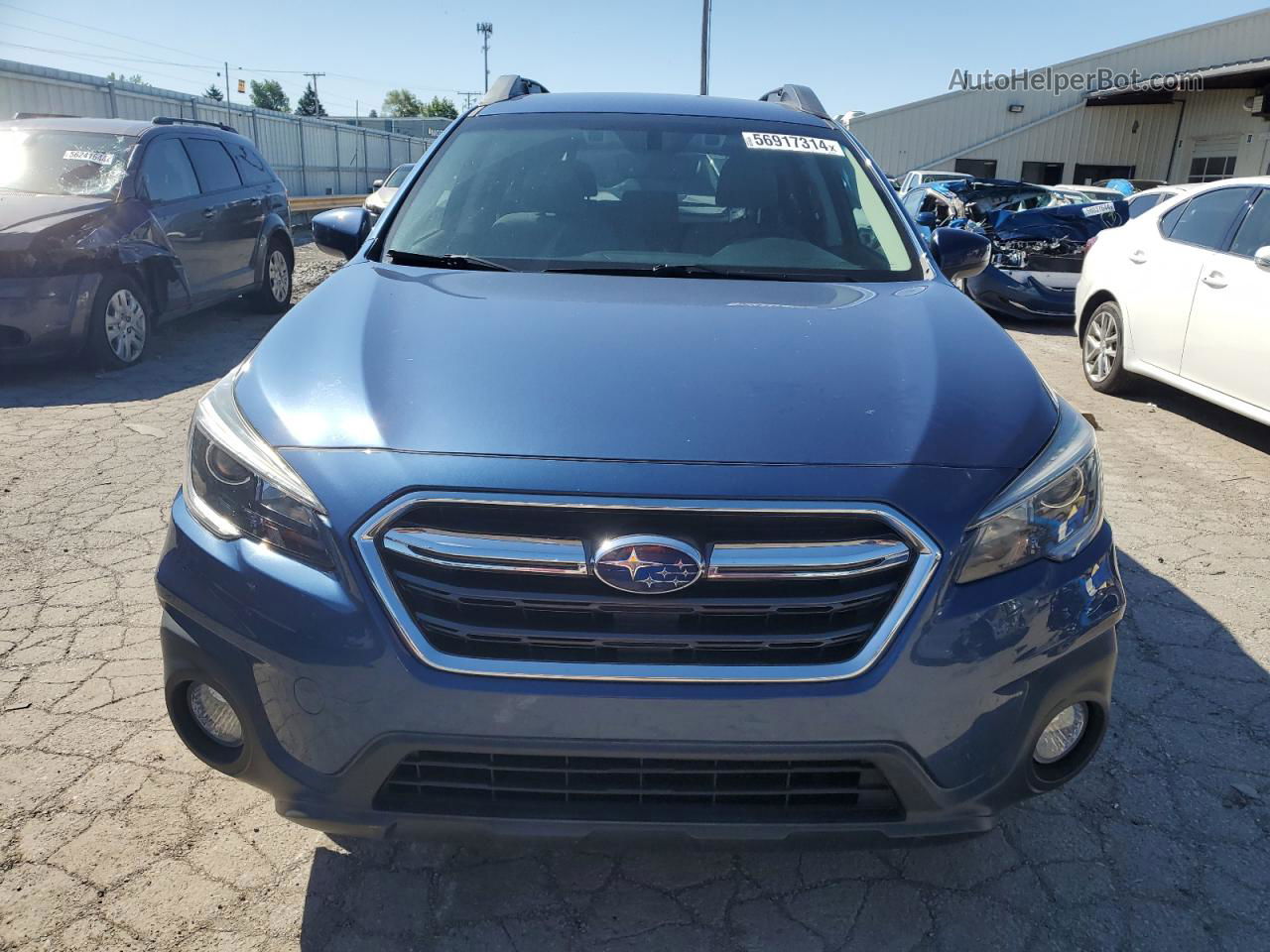 2019 Subaru Outback 2.5i Premium Blue vin: 4S4BSAFC8K3263019