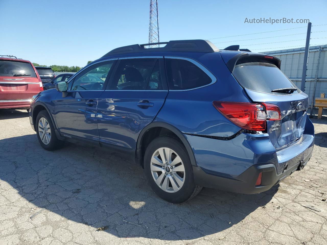 2019 Subaru Outback 2.5i Premium Blue vin: 4S4BSAFC8K3263019