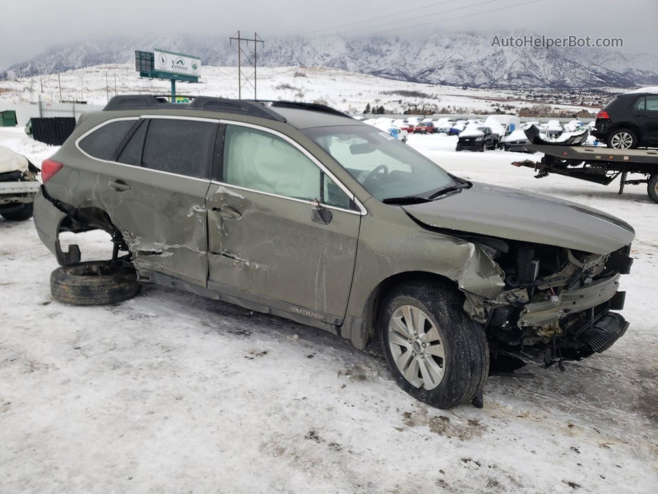 2019 Subaru Outback 2.5i Premium Зеленый vin: 4S4BSAFC9K3365283