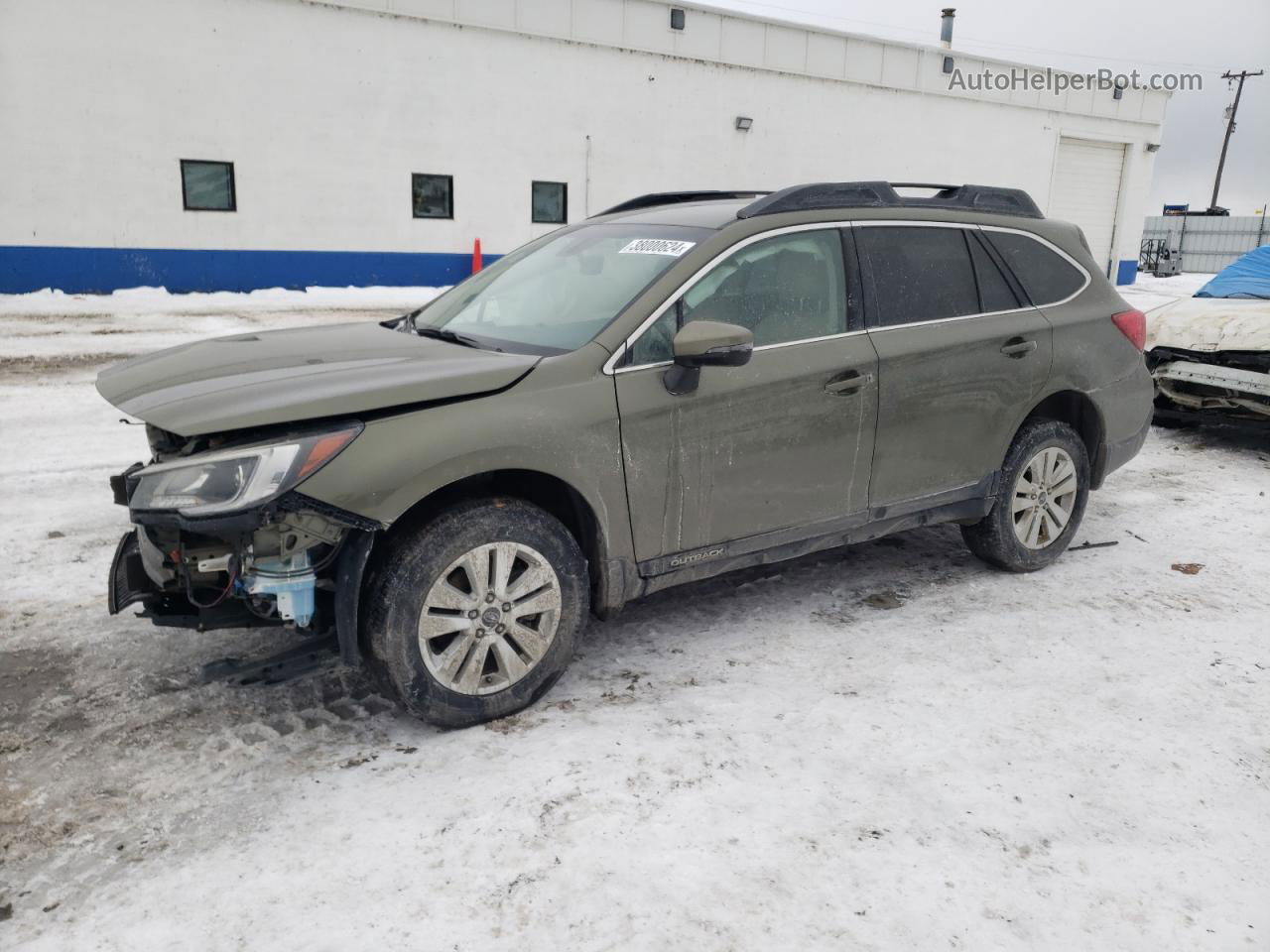 2019 Subaru Outback 2.5i Premium Зеленый vin: 4S4BSAFC9K3365283