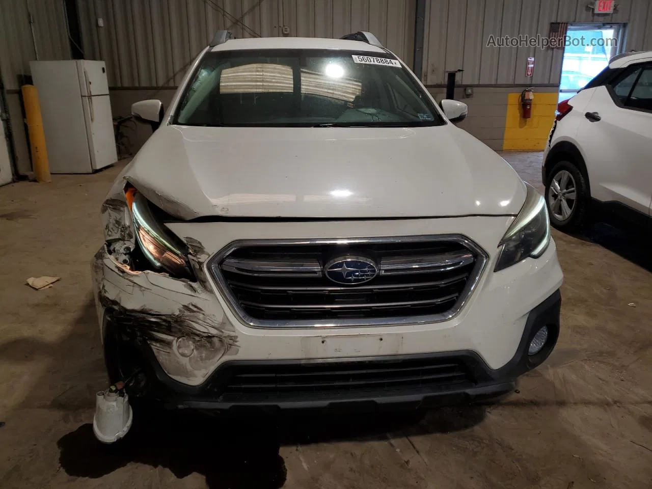 2019 Subaru Outback 2.5i Premium White vin: 4S4BSAFCXK3303651