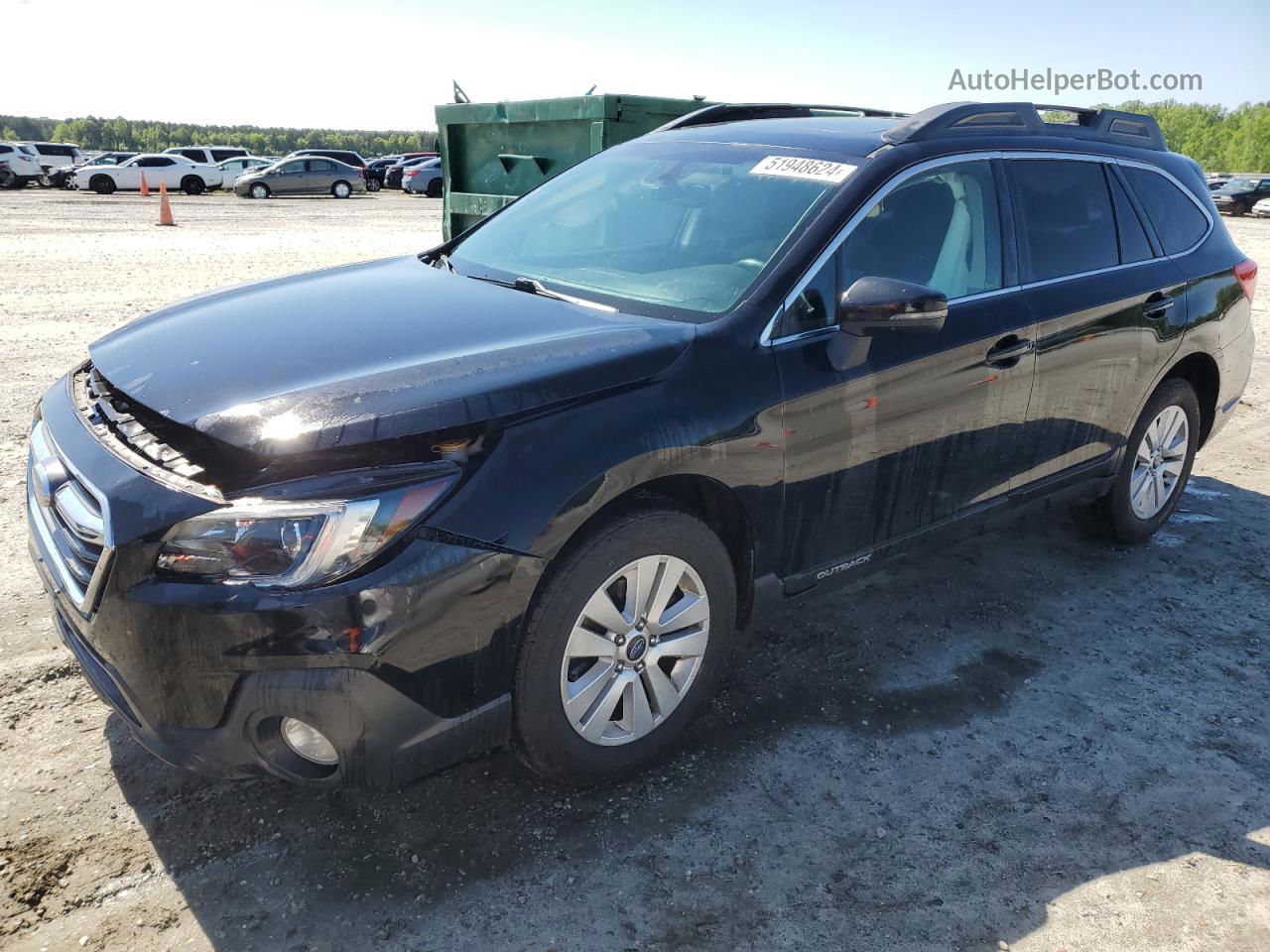 2019 Subaru Outback 2.5i Premium Blue vin: 4S4BSAHC3K3277424