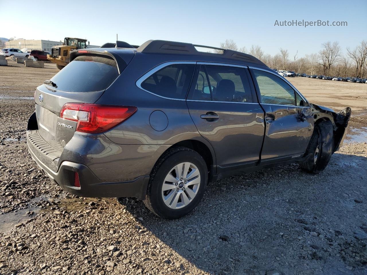 2019 Subaru Outback 2.5i Premium Gray vin: 4S4BSAHC5K3393644