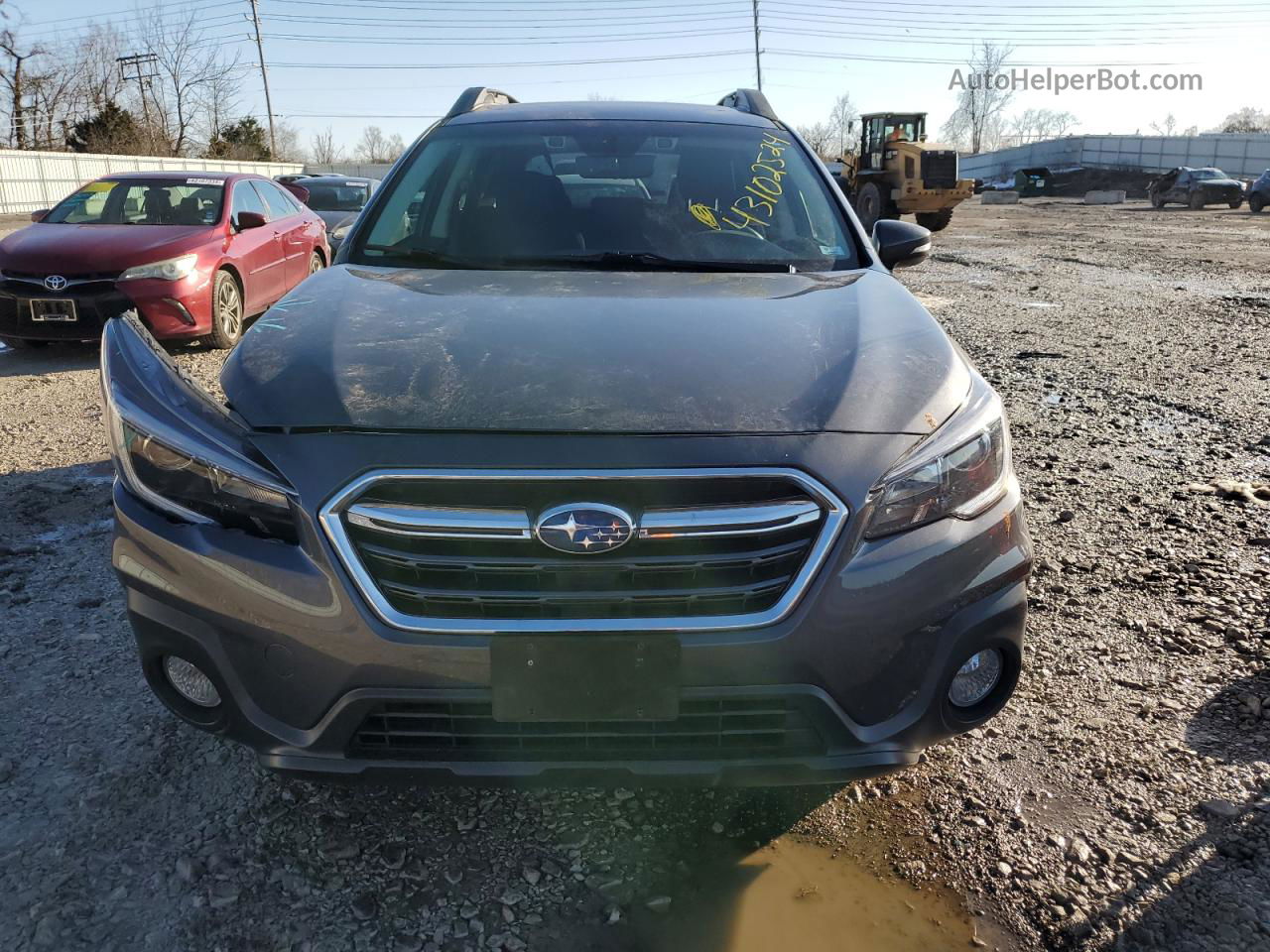 2019 Subaru Outback 2.5i Premium Gray vin: 4S4BSAHC5K3393644