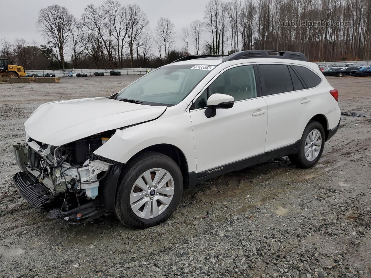 2019 Subaru Outback 2.5i Premium White vin: 4S4BSAHC9K3264922