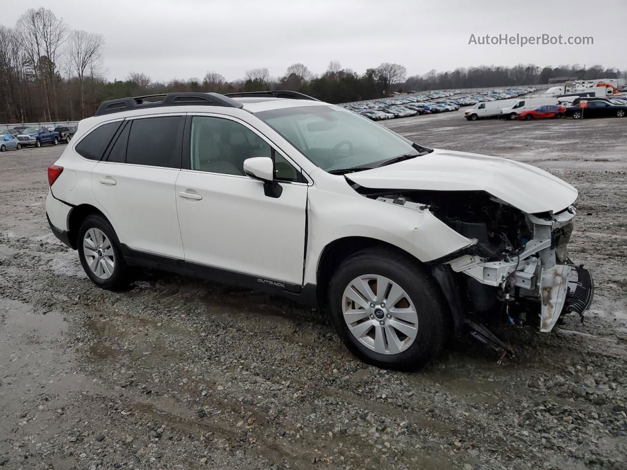 2019 Subaru Outback 2.5i Premium White vin: 4S4BSAHC9K3264922