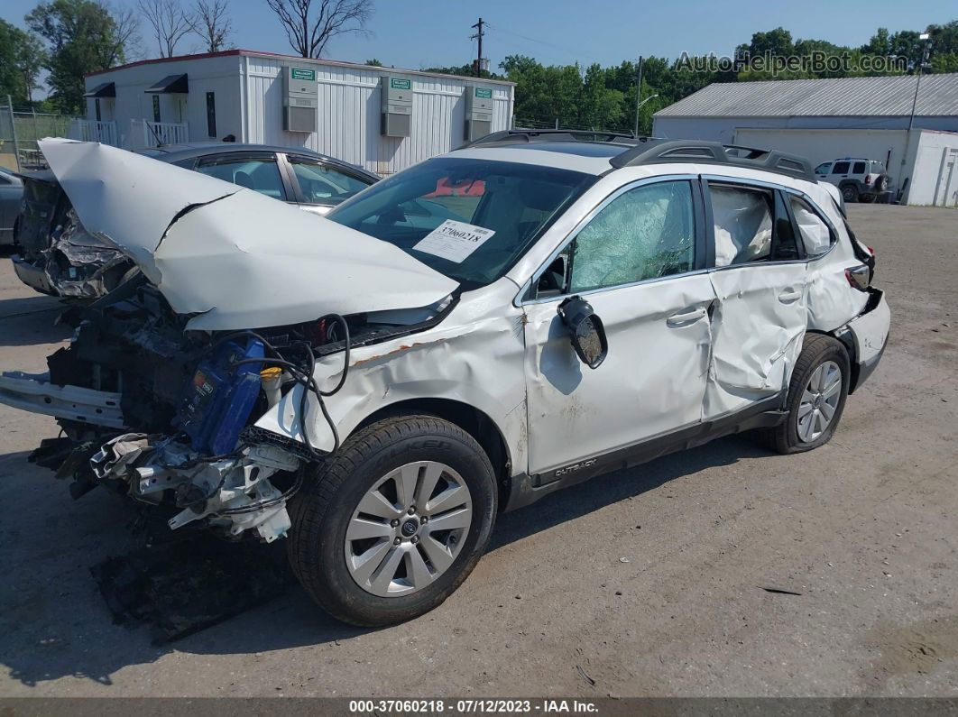 2019 Subaru Outback 2.5i Premium White vin: 4S4BSAHC9K3300608