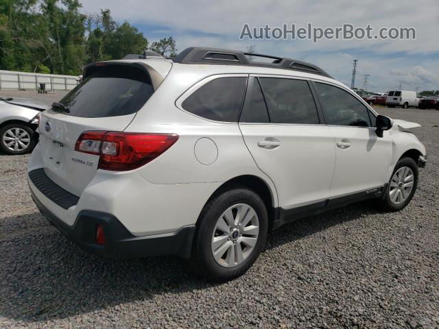 2019 Subaru Outback 2.5i Premium White vin: 4S4BSAHCXK3351602