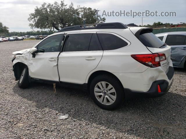 2019 Subaru Outback 2.5i Premium White vin: 4S4BSAHCXK3351602