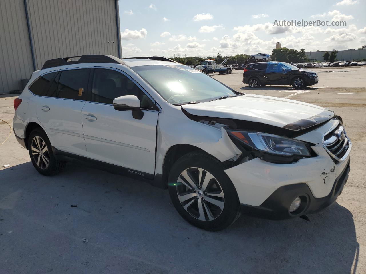 2019 Subaru Outback 2.5i Limited White vin: 4S4BSANC0K3225284