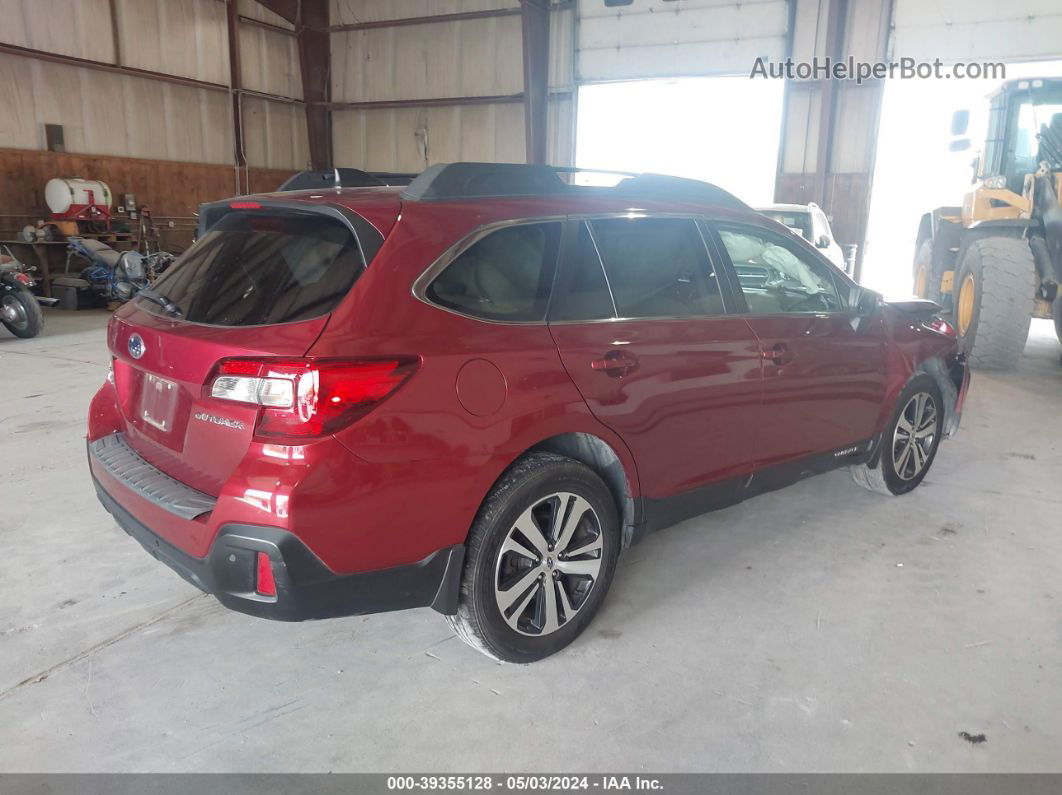 2019 Subaru Outback 2.5i Limited Темно-бордовый vin: 4S4BSANC5K3241691