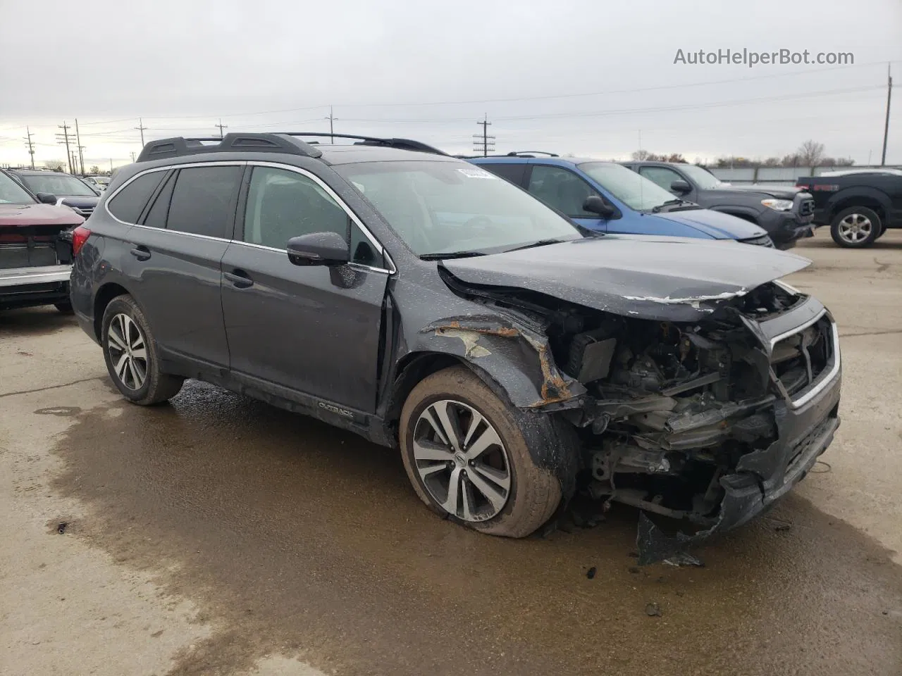 2019 Subaru Outback 2.5i Limited Gray vin: 4S4BSANC5K3350653