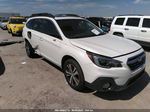 2019 Subaru Outback Limited White vin: 4S4BSANC6K3382169