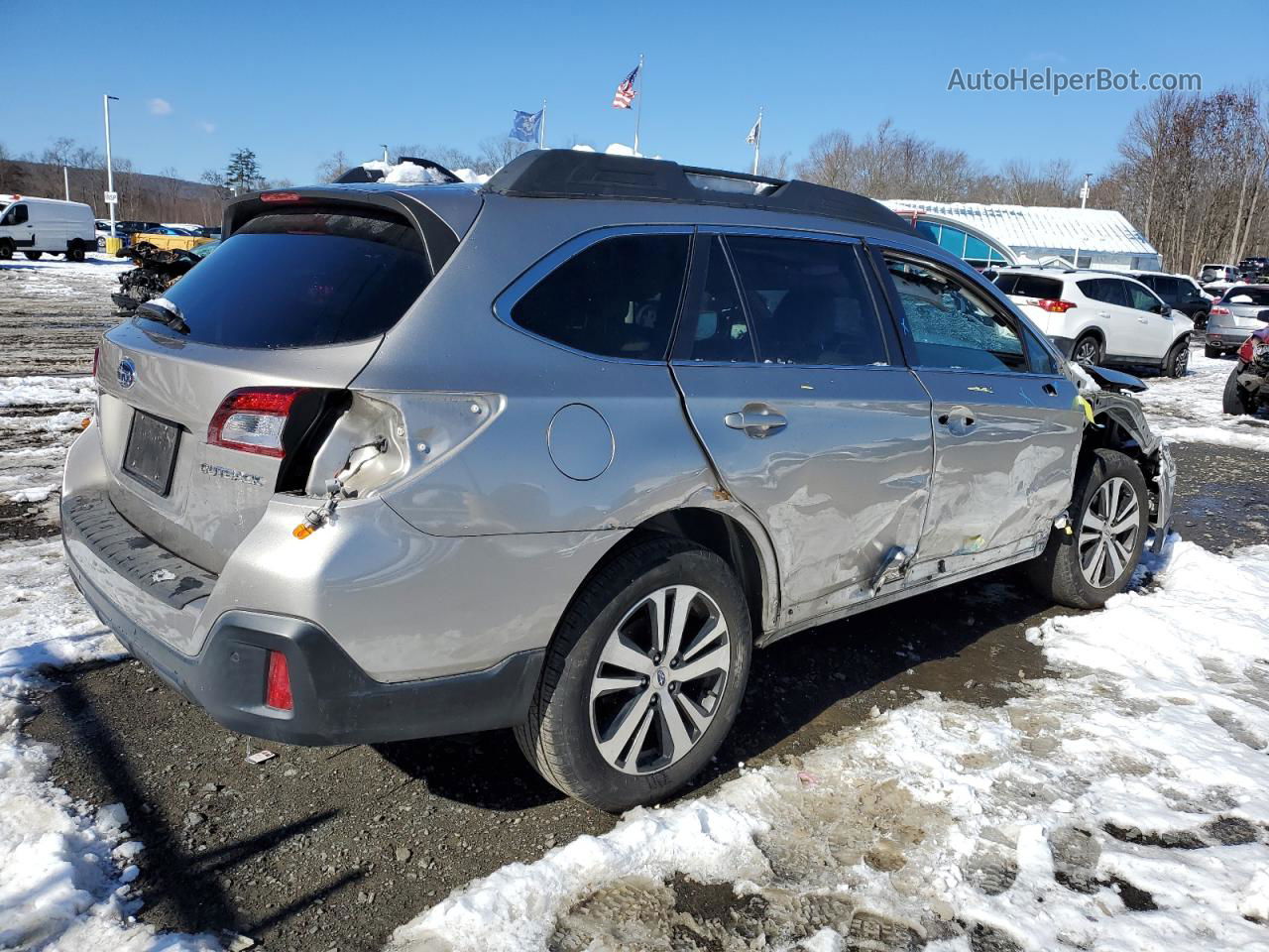 2019 Subaru Outback 2.5i Limited Silver vin: 4S4BSANC7K3265555