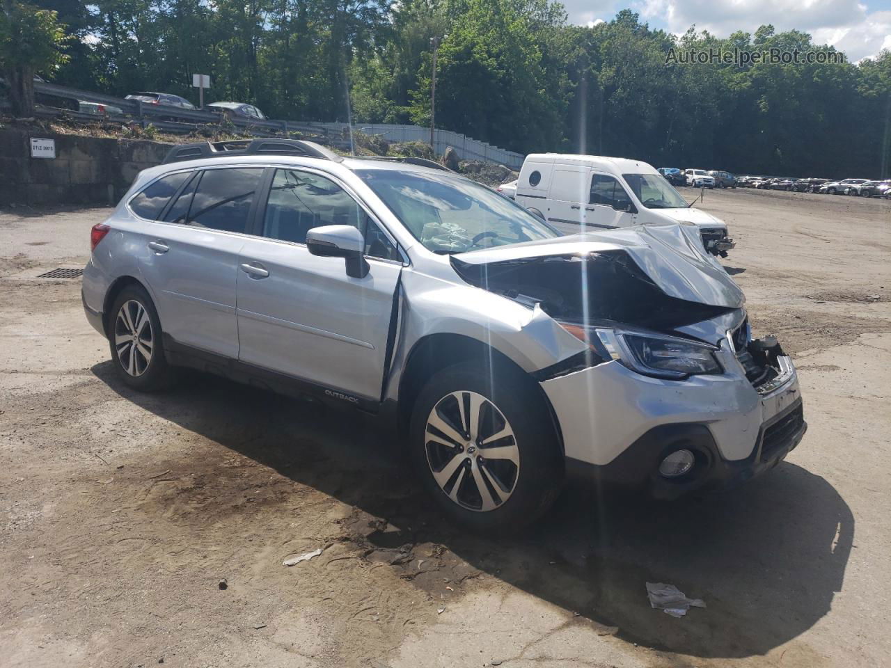 2019 Subaru Outback 2.5i Limited Silver vin: 4S4BSANC8K3328095