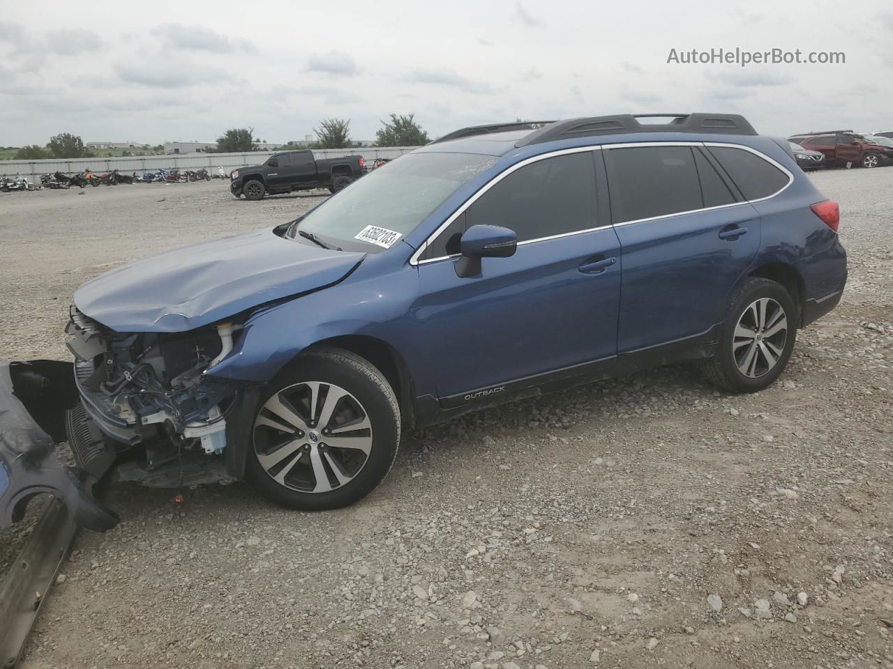 2019 Subaru Outback 2.5i Limited Blue vin: 4S4BSANC8K3362294