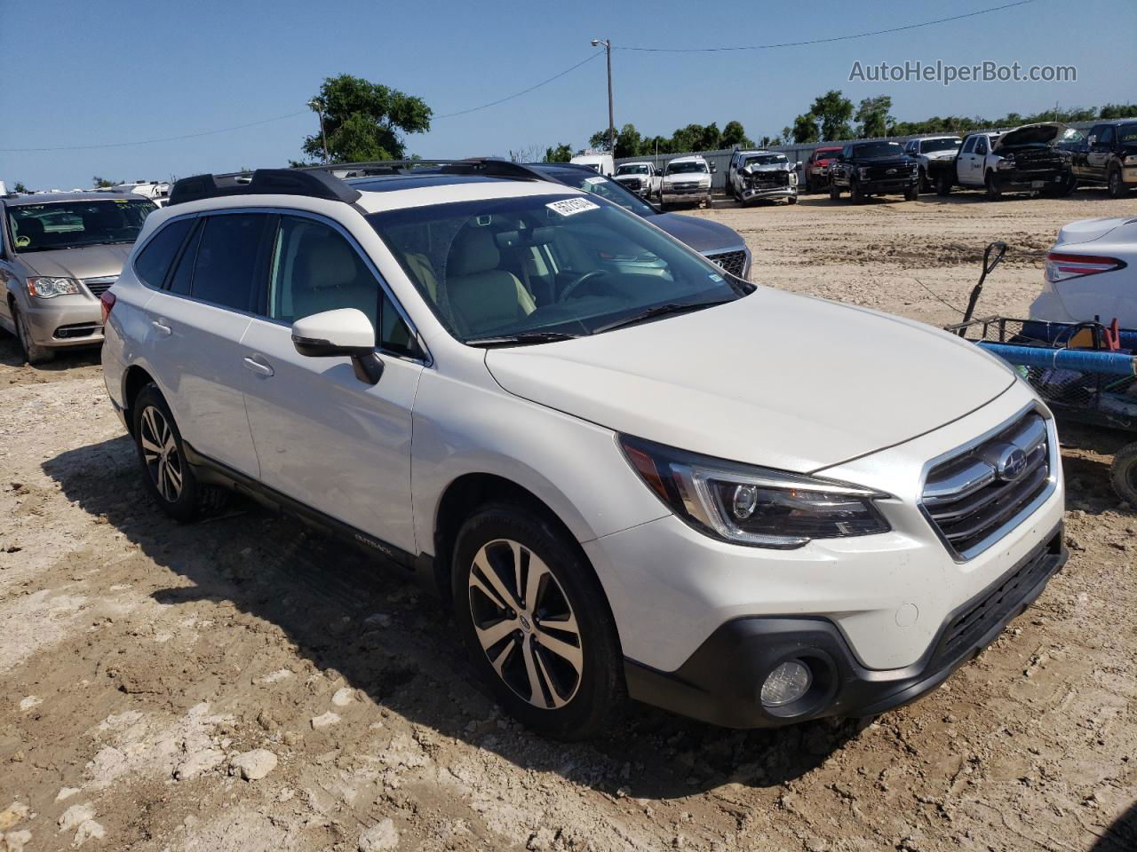 2019 Subaru Outback 2.5i Limited White vin: 4S4BSANC9K3294944