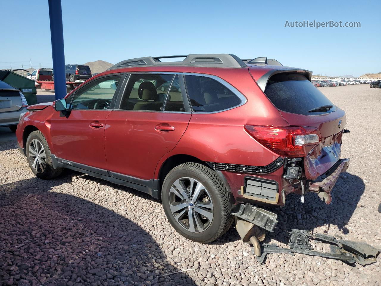 2019 Subaru Outback 2.5i Limited Red vin: 4S4BSANCXK3229486