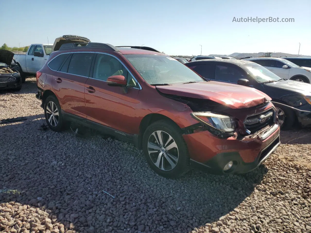 2019 Subaru Outback 2.5i Limited Red vin: 4S4BSANCXK3229486