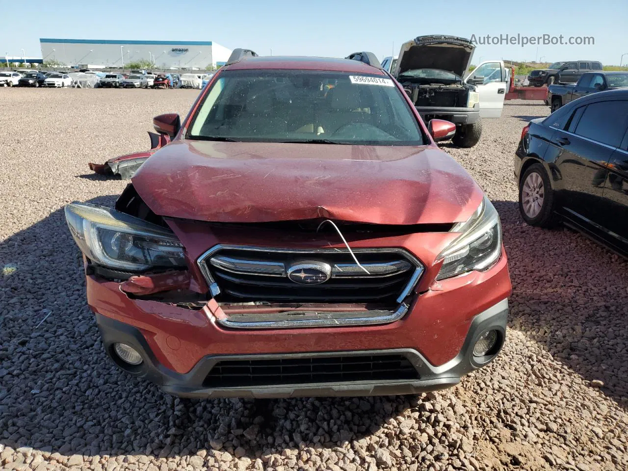 2019 Subaru Outback 2.5i Limited Red vin: 4S4BSANCXK3229486