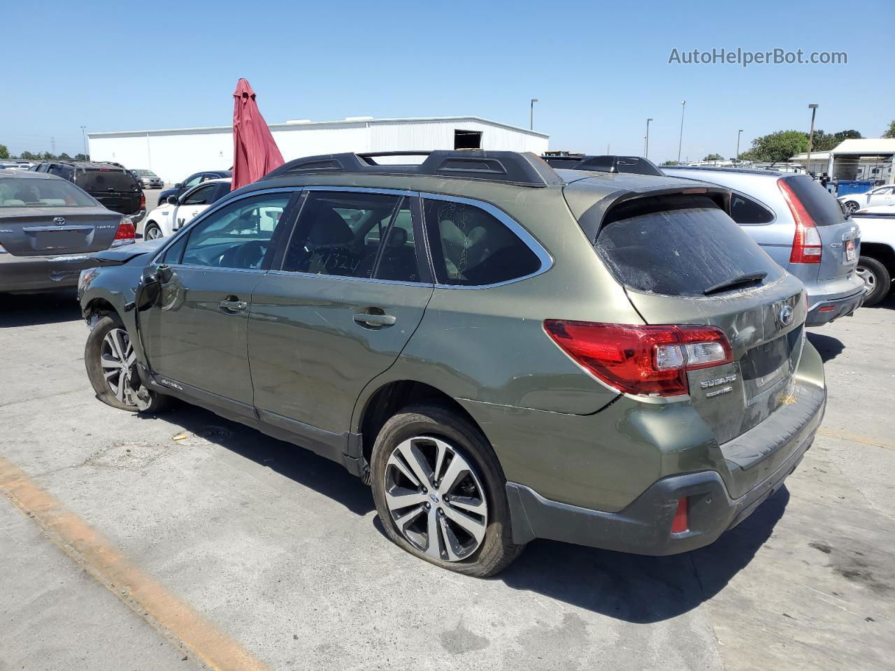 2019 Subaru Outback 3.6r Limited Gray vin: 4S4BSENC0K3386323