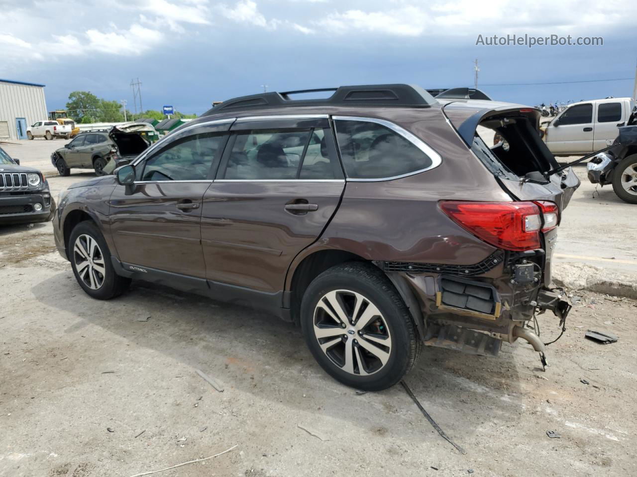 2019 Subaru Outback 3.6r Limited Brown vin: 4S4BSENC4K3297158