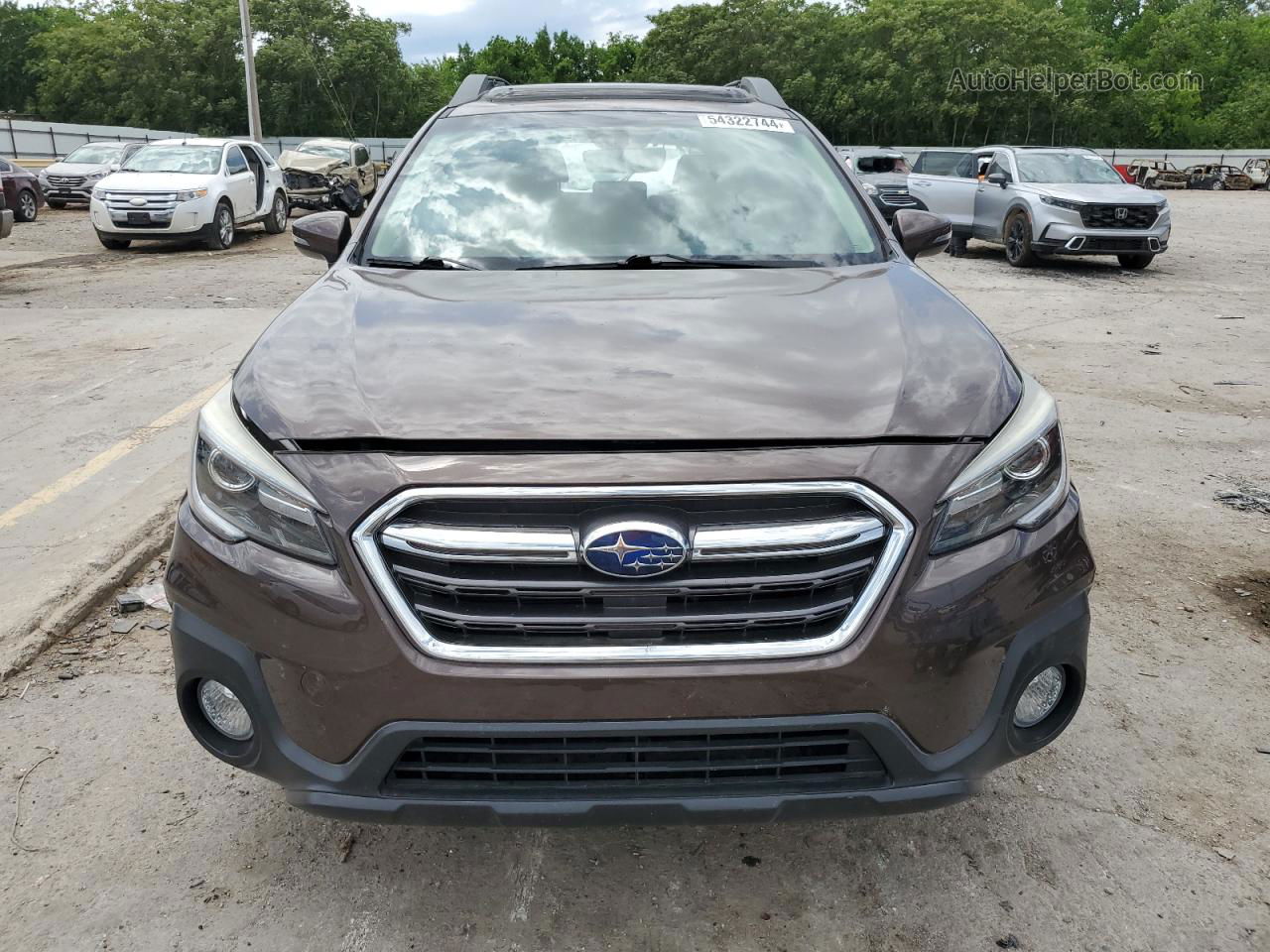 2019 Subaru Outback 3.6r Limited Brown vin: 4S4BSENC4K3297158