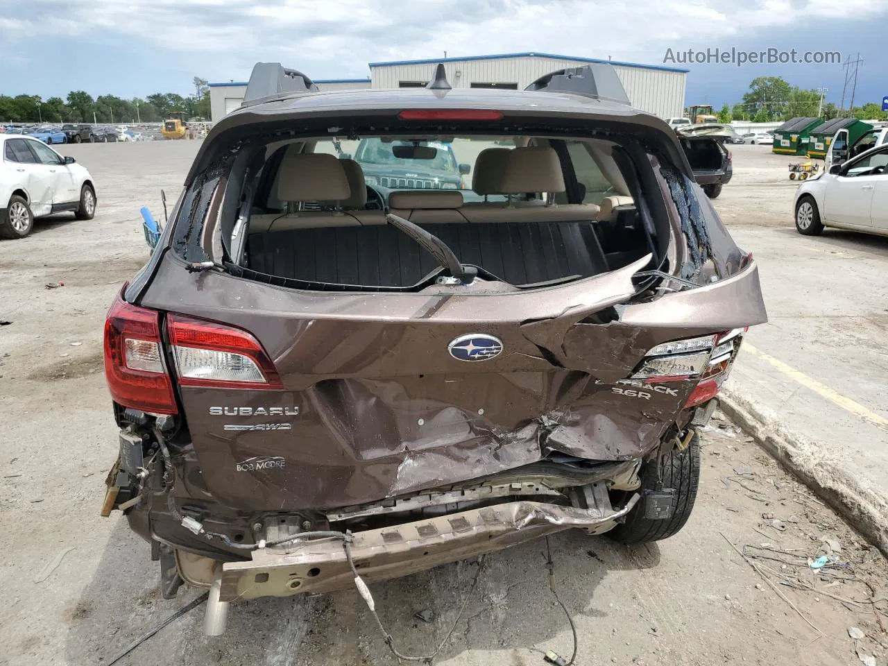 2019 Subaru Outback 3.6r Limited Brown vin: 4S4BSENC4K3297158